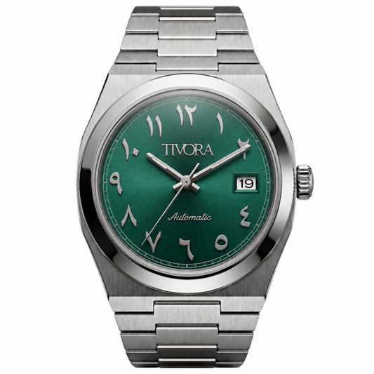 Élan Argent Steel Arabic Emerald Dial