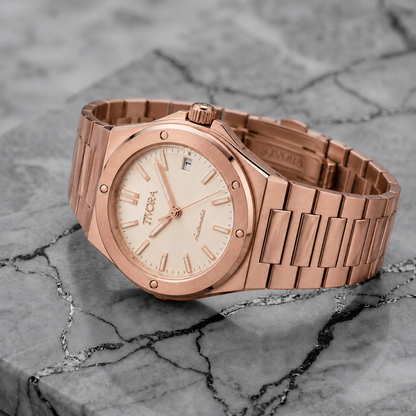 Vertex Rose Steel Champagne Dial