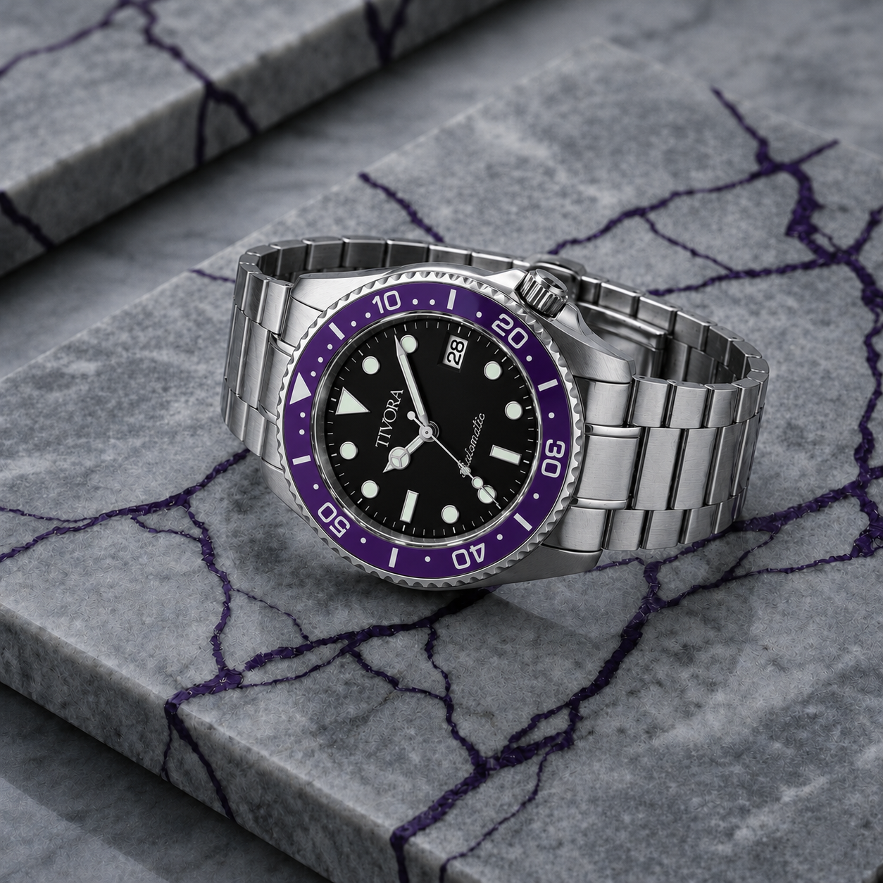 EQUINOX Two Tone Steel Onyx Dial