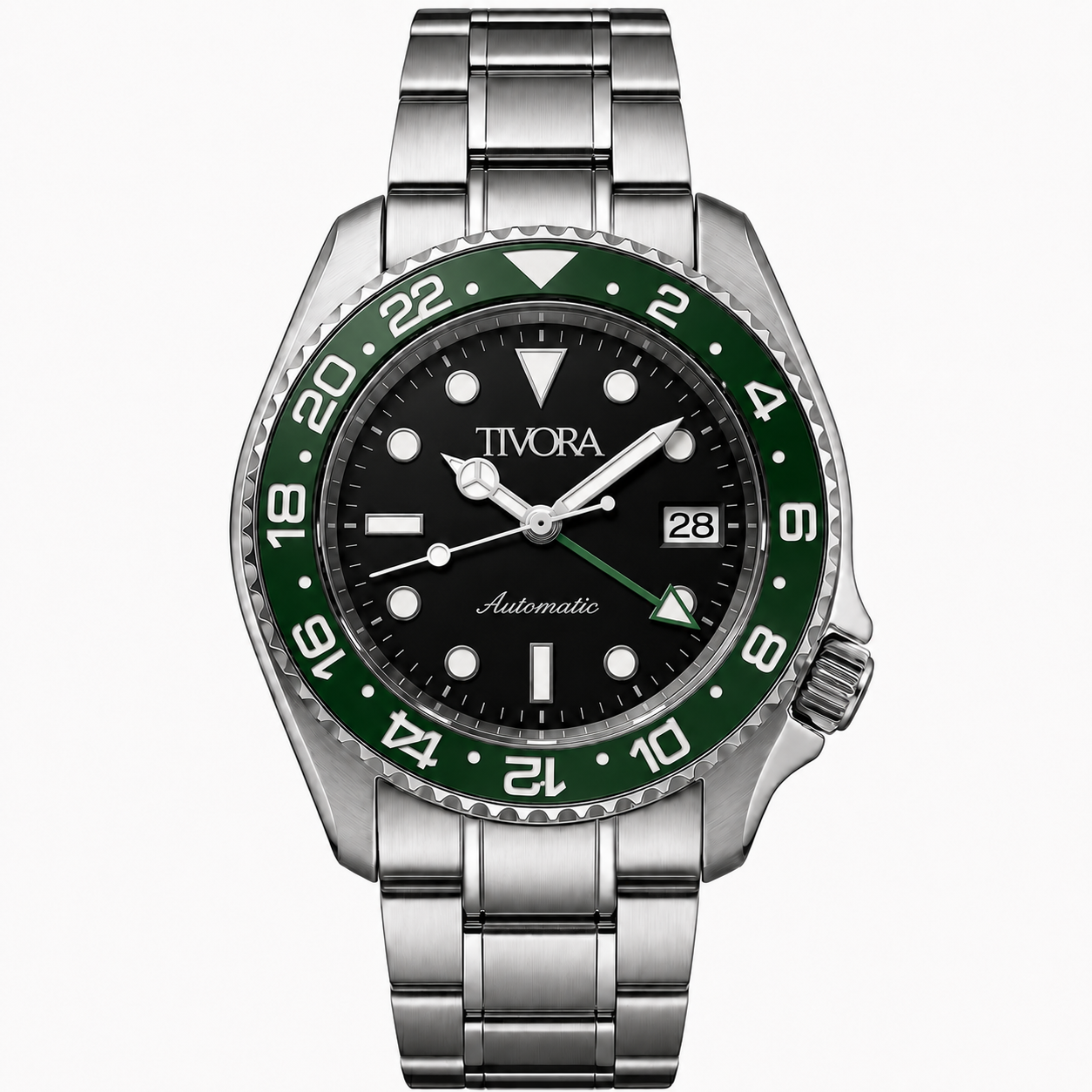 Meridian Argent Steel Emerald Dial