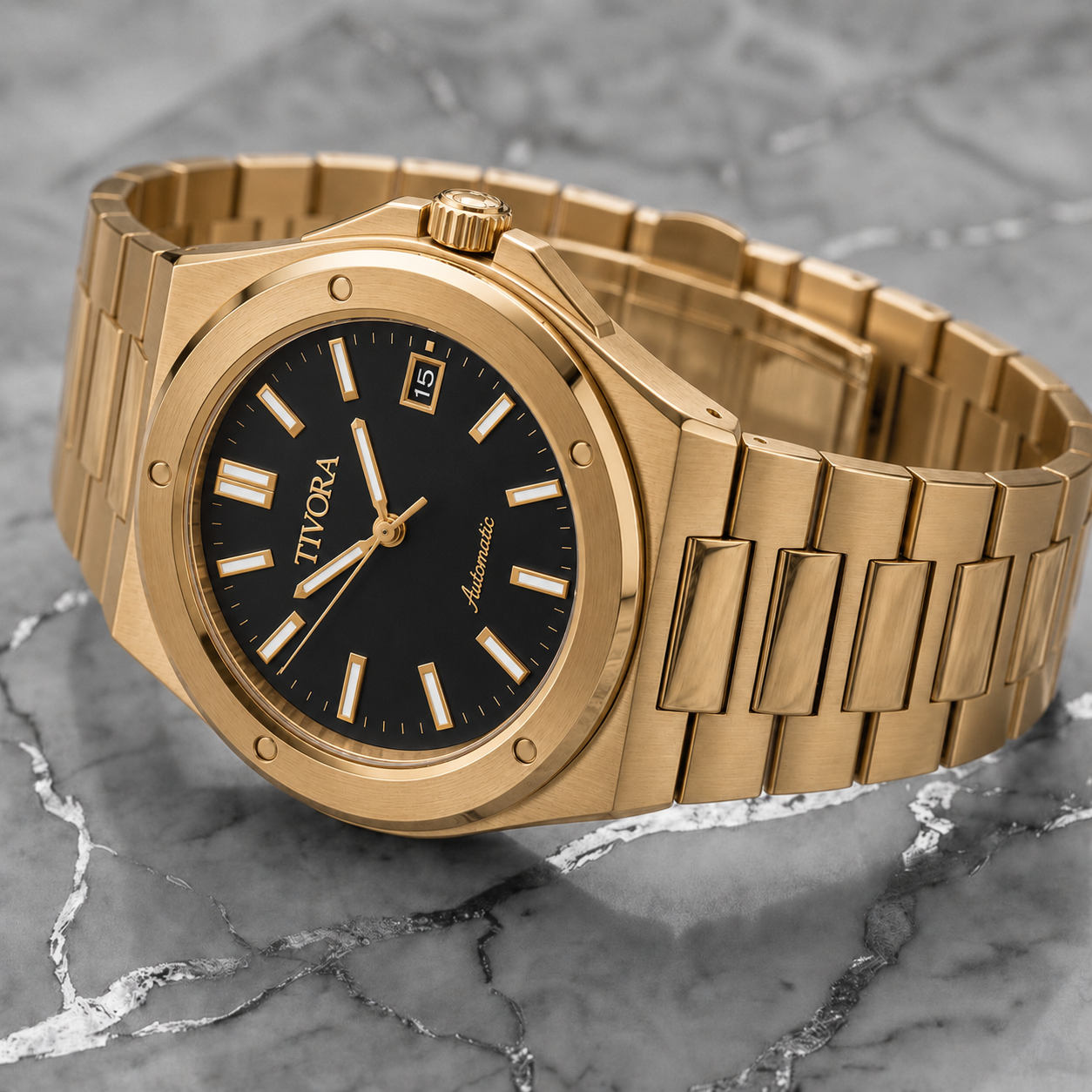 Vertex Aurelius Steel Onyx Dial