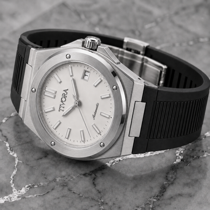 Vertex Argent Steel Frost Dial Rubber