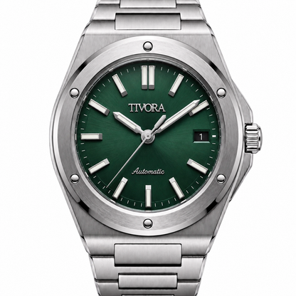 Vertex Argent Steel Emerald Dial