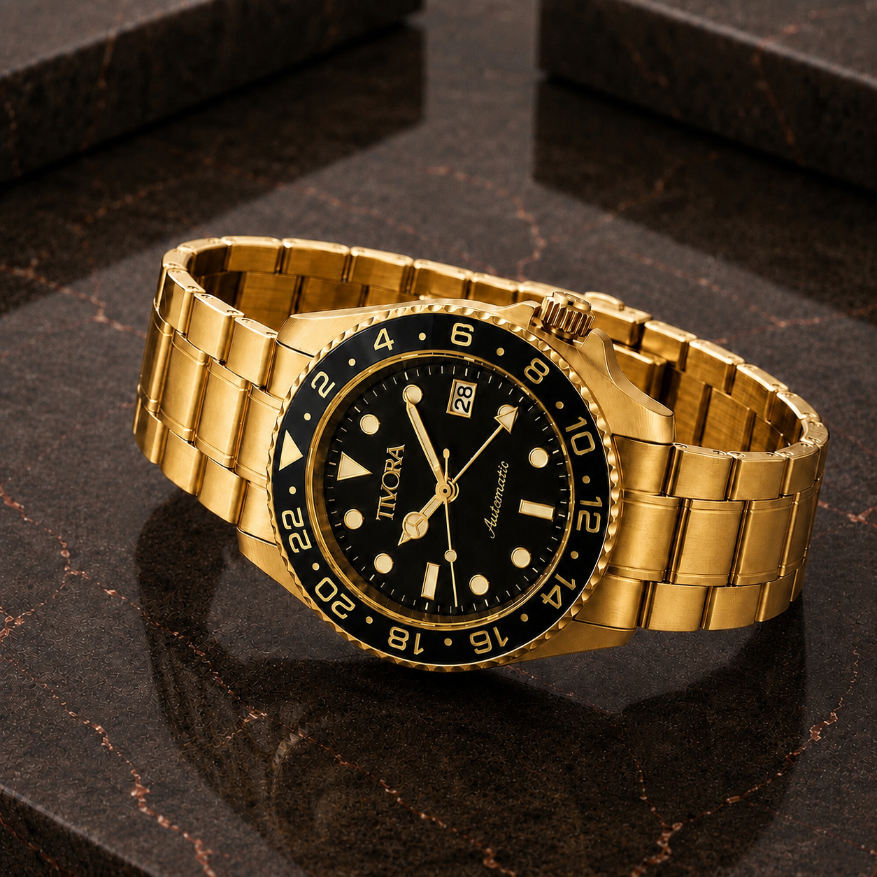 Meridian Aurelius Steel Onyx Dial
