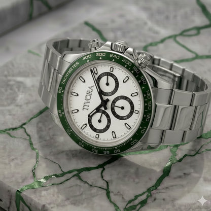 Veyron Argent Steel Emerald Dial