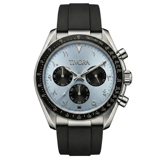 Veyron Argent Steel Ice Dial Rubber