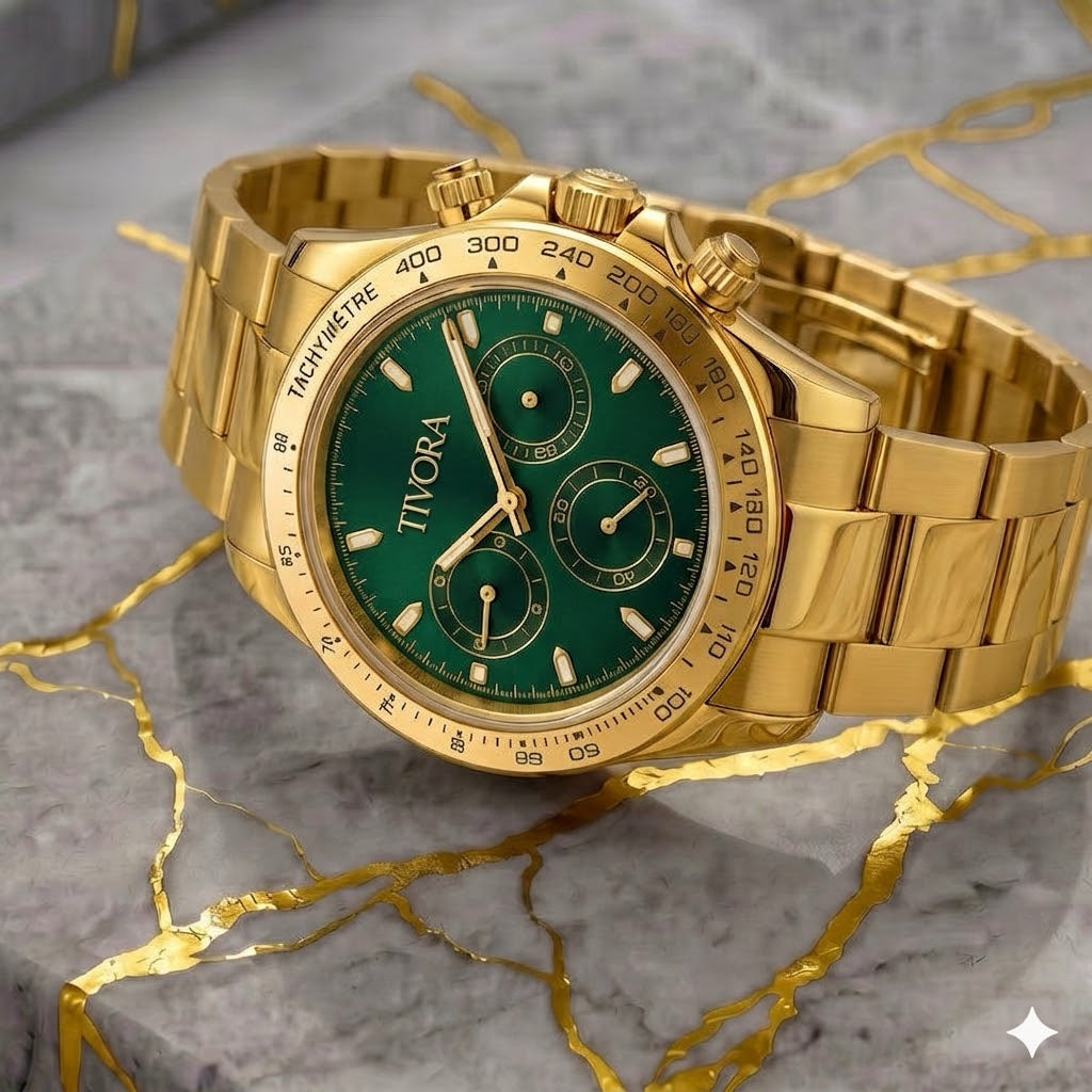 Veyron Aurelius Steel Emerald Dial