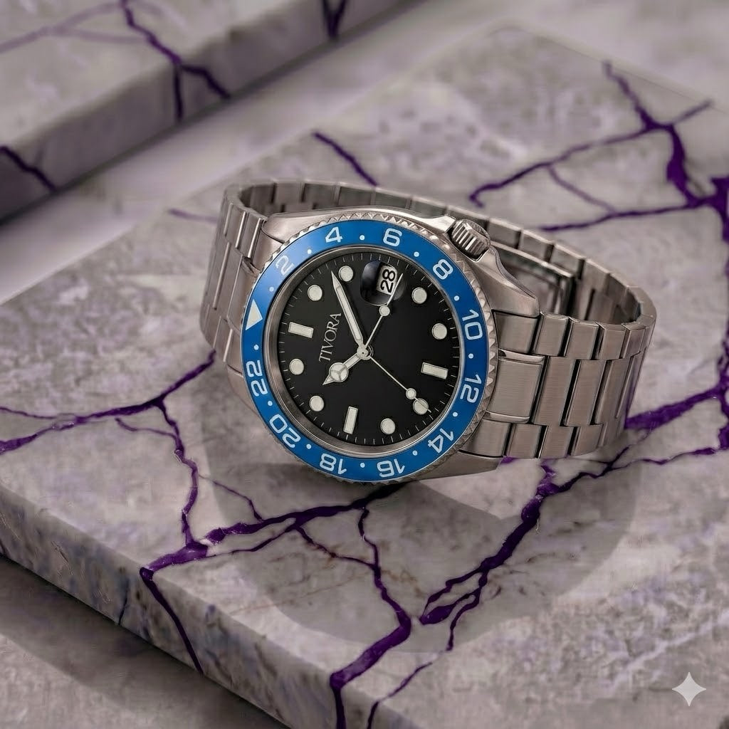 Meridian Argent Steel Azure Dial