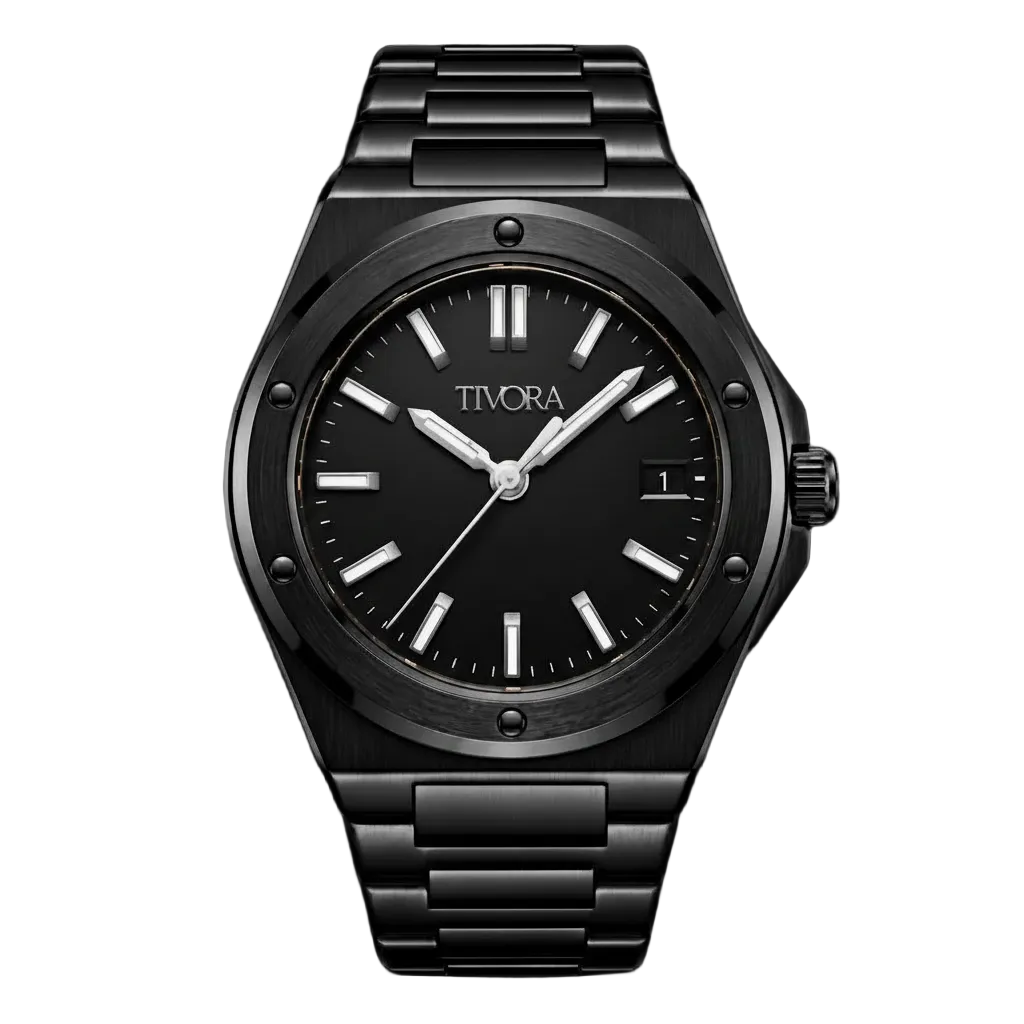 Vertex Argent Steel Onyx Dial