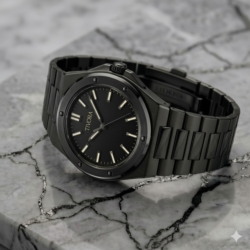 Vertex Argent Steel Onyx Dial