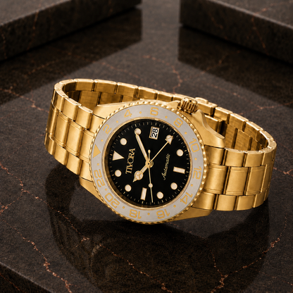 Meridian Argent Steel Gold Dial