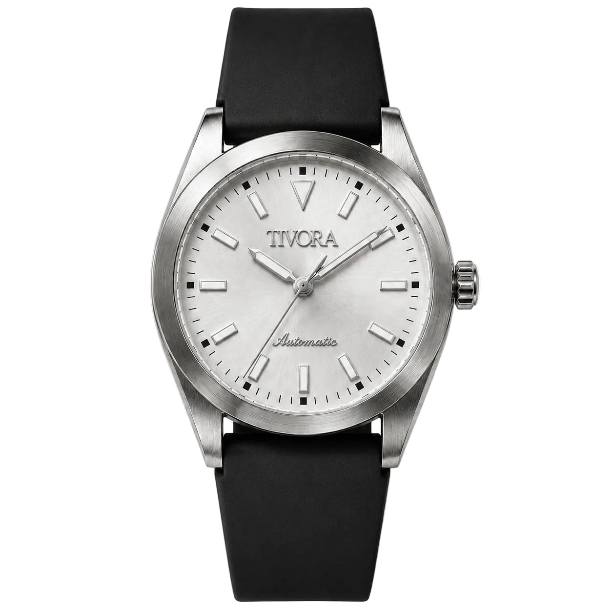 Marinex Argent Steel Frost Dial Rubber