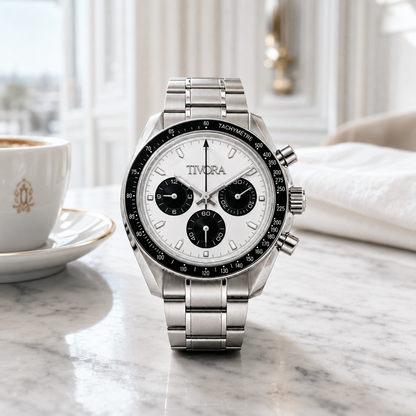 Veyron Argent Steel Frost Dial