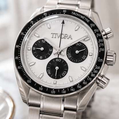 Veyron Argent Steel Frost Dial