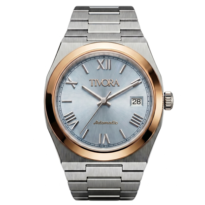 Élan Two Tone Steel Roman Ice Dial
