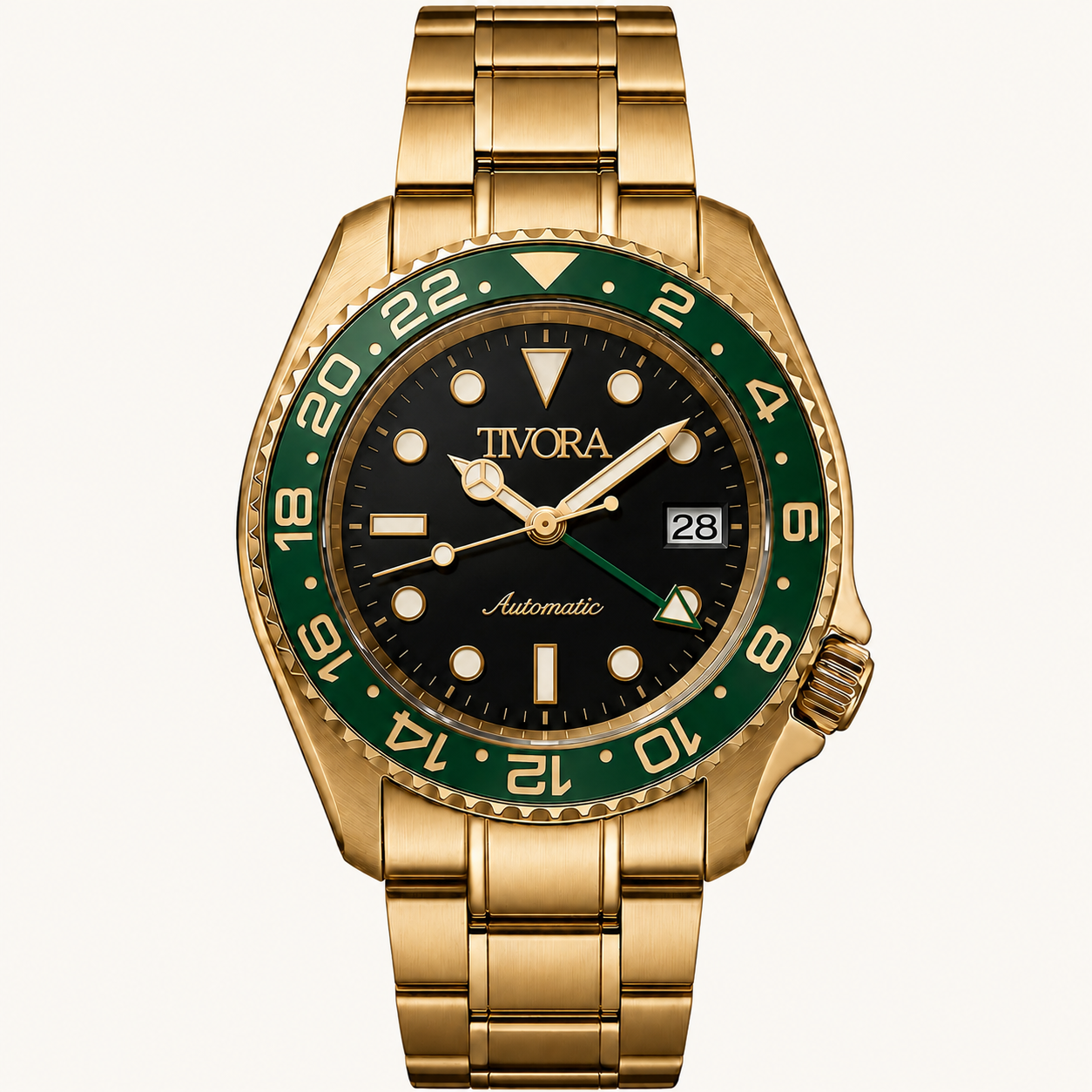 Meridian Aurelius Steel Emerald Dial