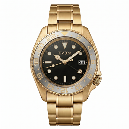 Meridian Argent Steel Gold Dial