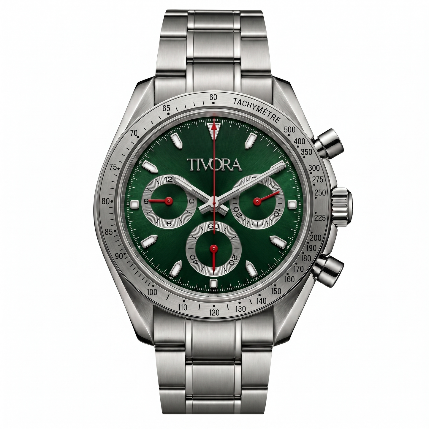Veyron Argent Steel Race Emerald Dial