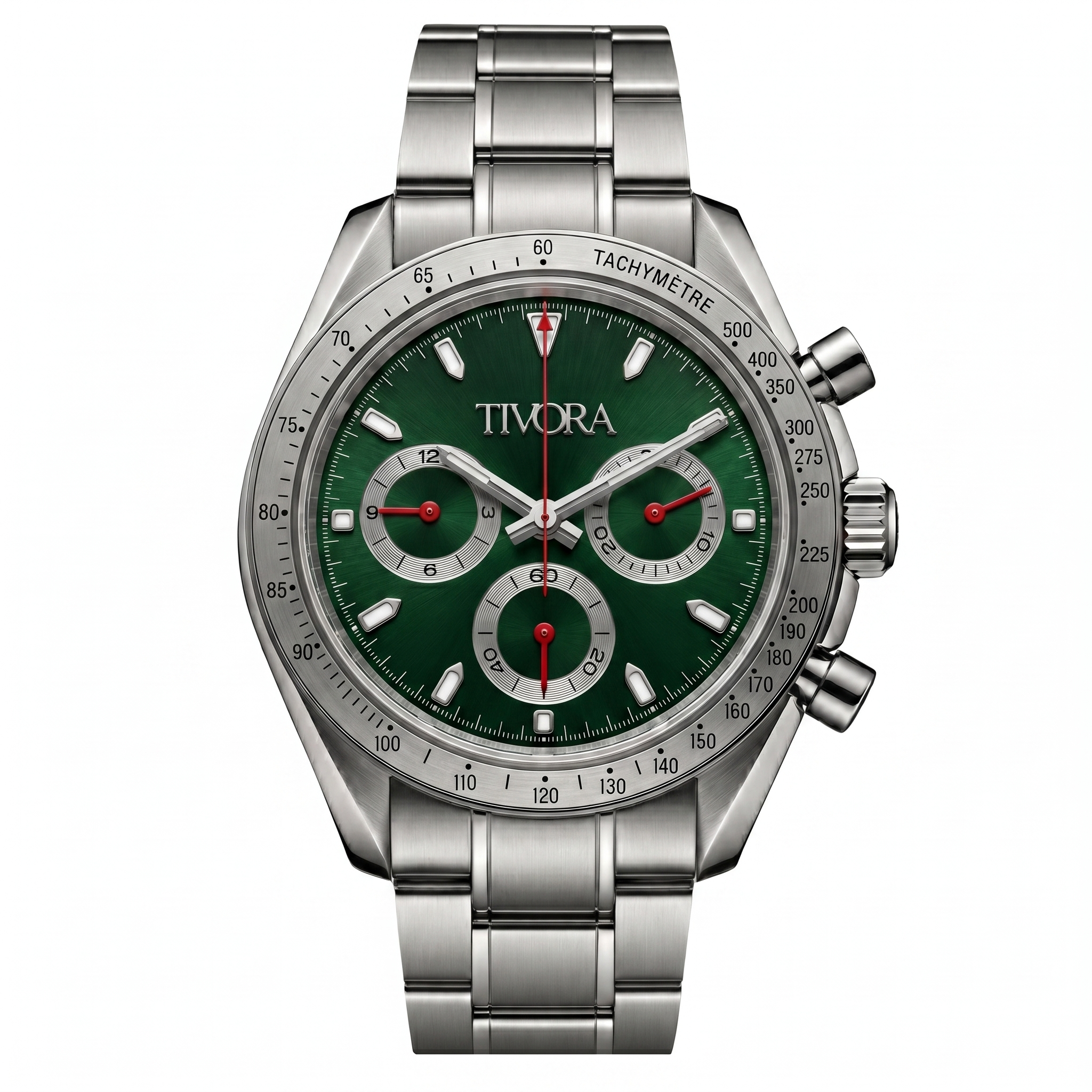 Veyron Argent Steel Race Emerald Dial