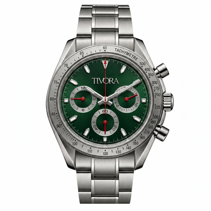 Veyron Argent Steel Race Emerald Dial