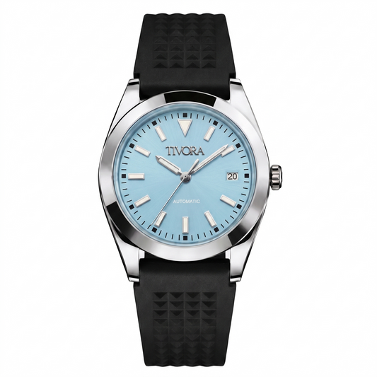 Marinex Argent Steel Pop Azure Dial Rubber