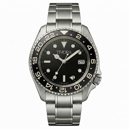 Meridian Argent Steel Diver Dial