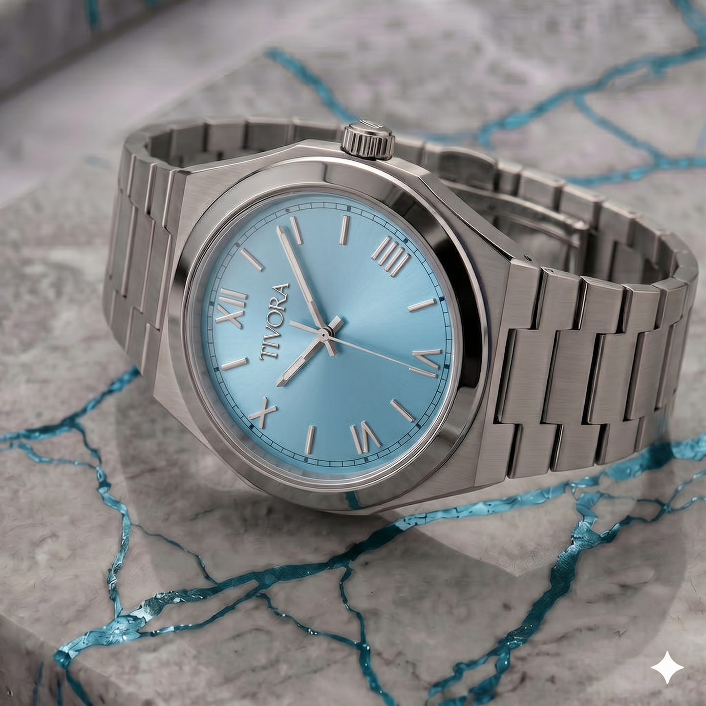 Échelon Argent Steel Ice Dial