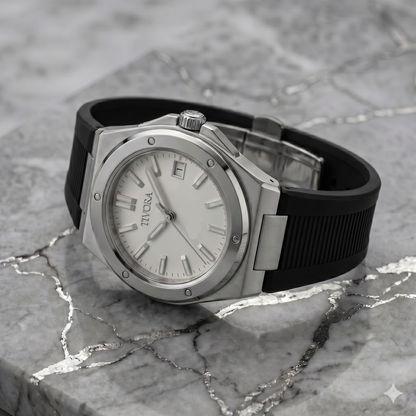 Vertex Argent Steel Frost Dial Rubber