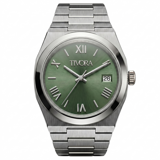 Élan Argent Steel Olive Dial