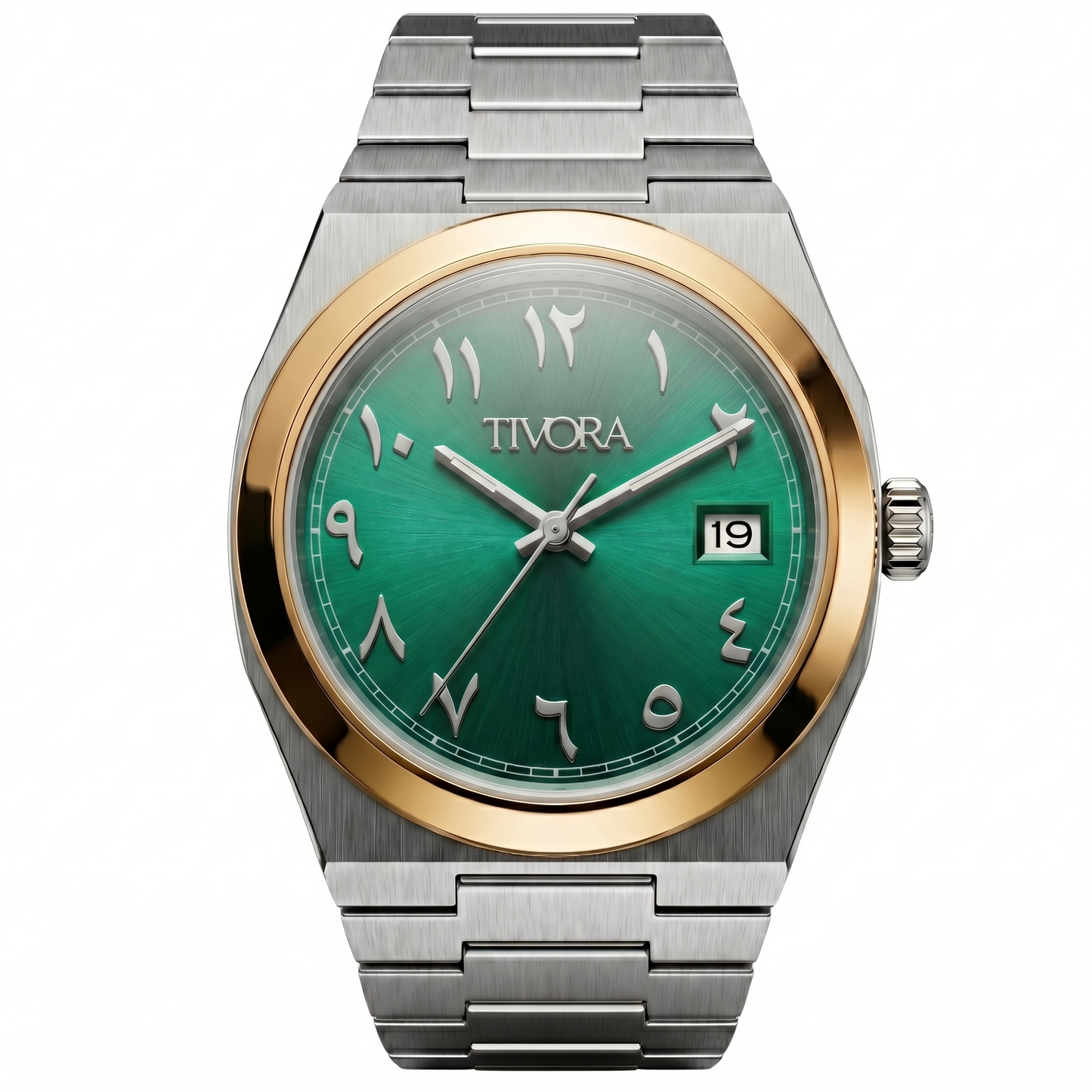 Élan Two Tone Steel Emerald Dial