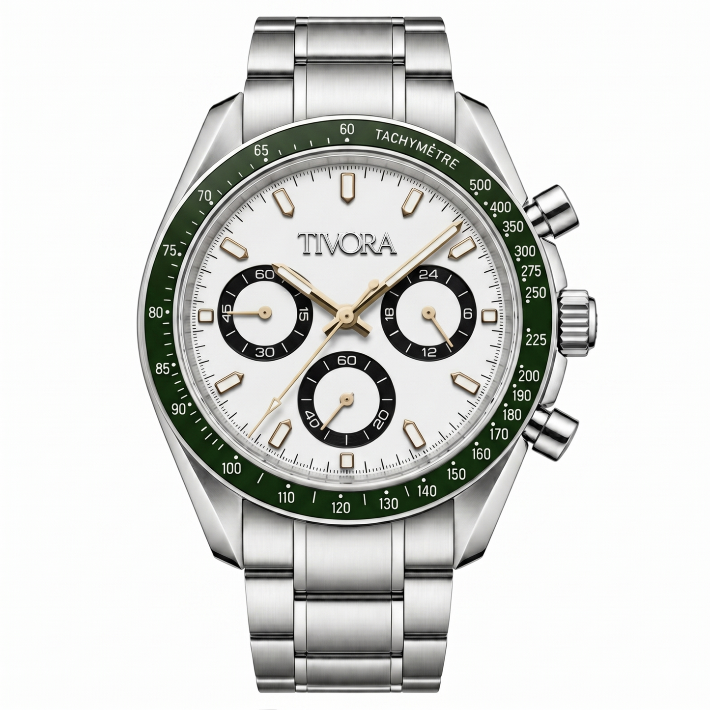 Veyron Argent Steel Emerald Dial