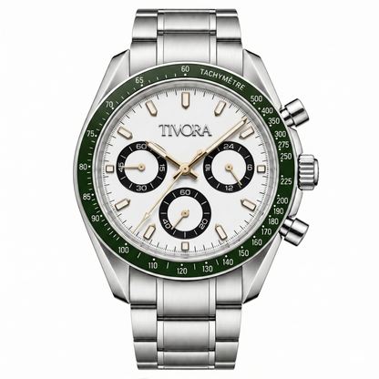 Veyron Argent Steel Emerald Dial
