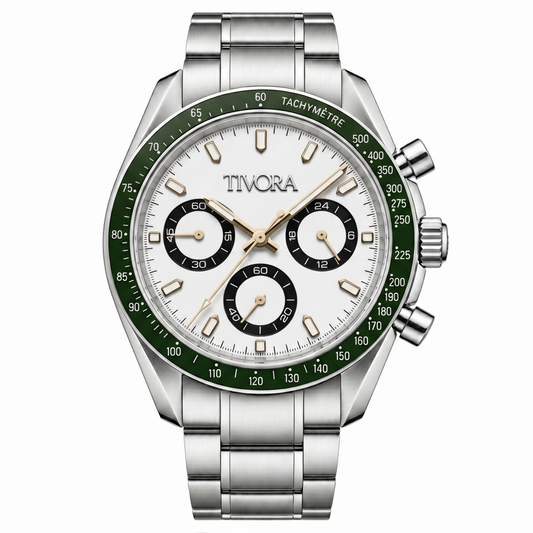 Veyron Argent Steel Emerald Dial