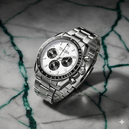 Veyron Argent Steel Frost Dial