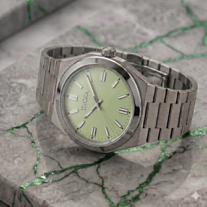 Échelon Argent Steel Lime Dial