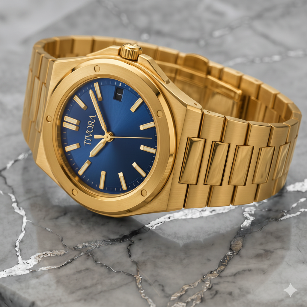 Vertex Aurelius Steel Azure Dial
