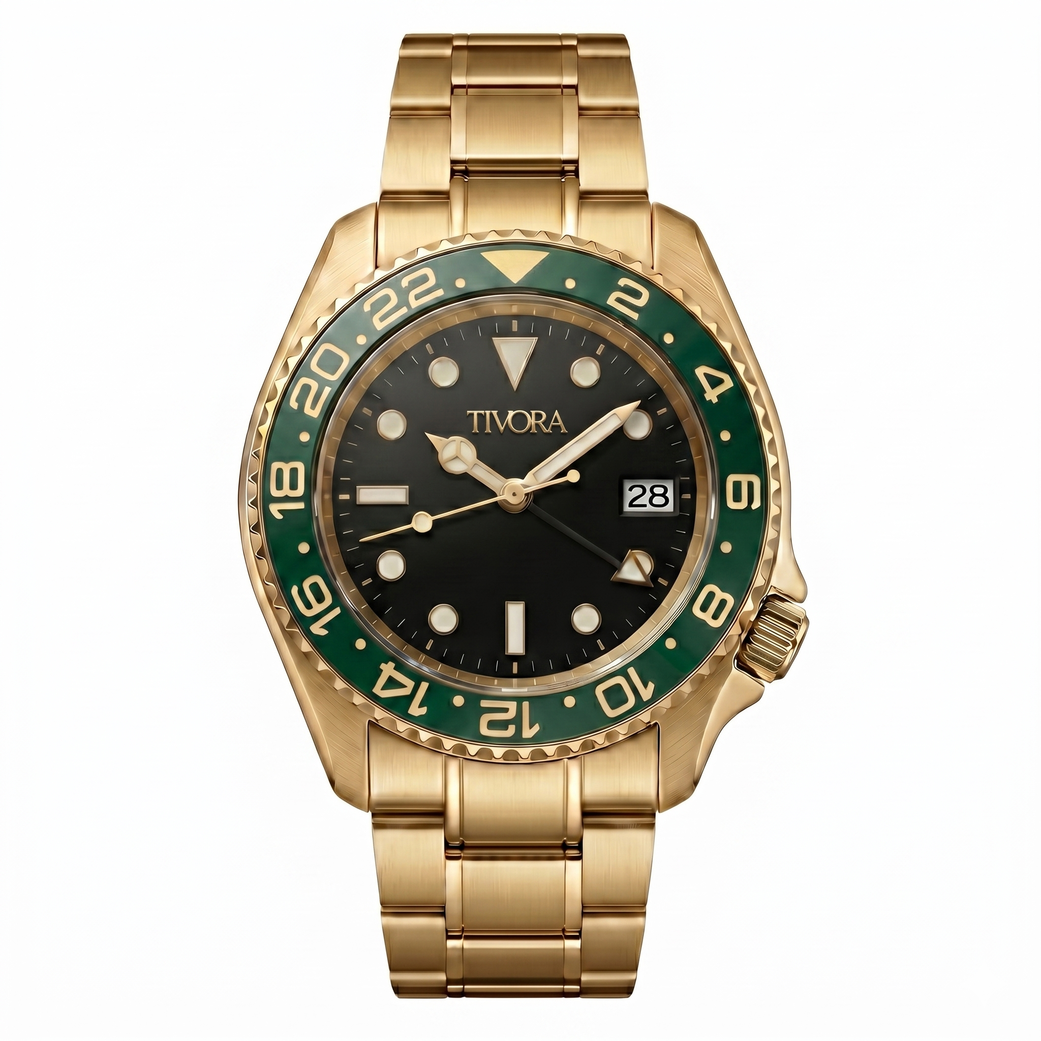 Meridian Aurelius Steel Emerald Dial