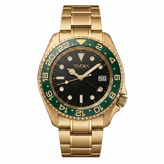 Meridian Aurelius Steel Emerald Dial