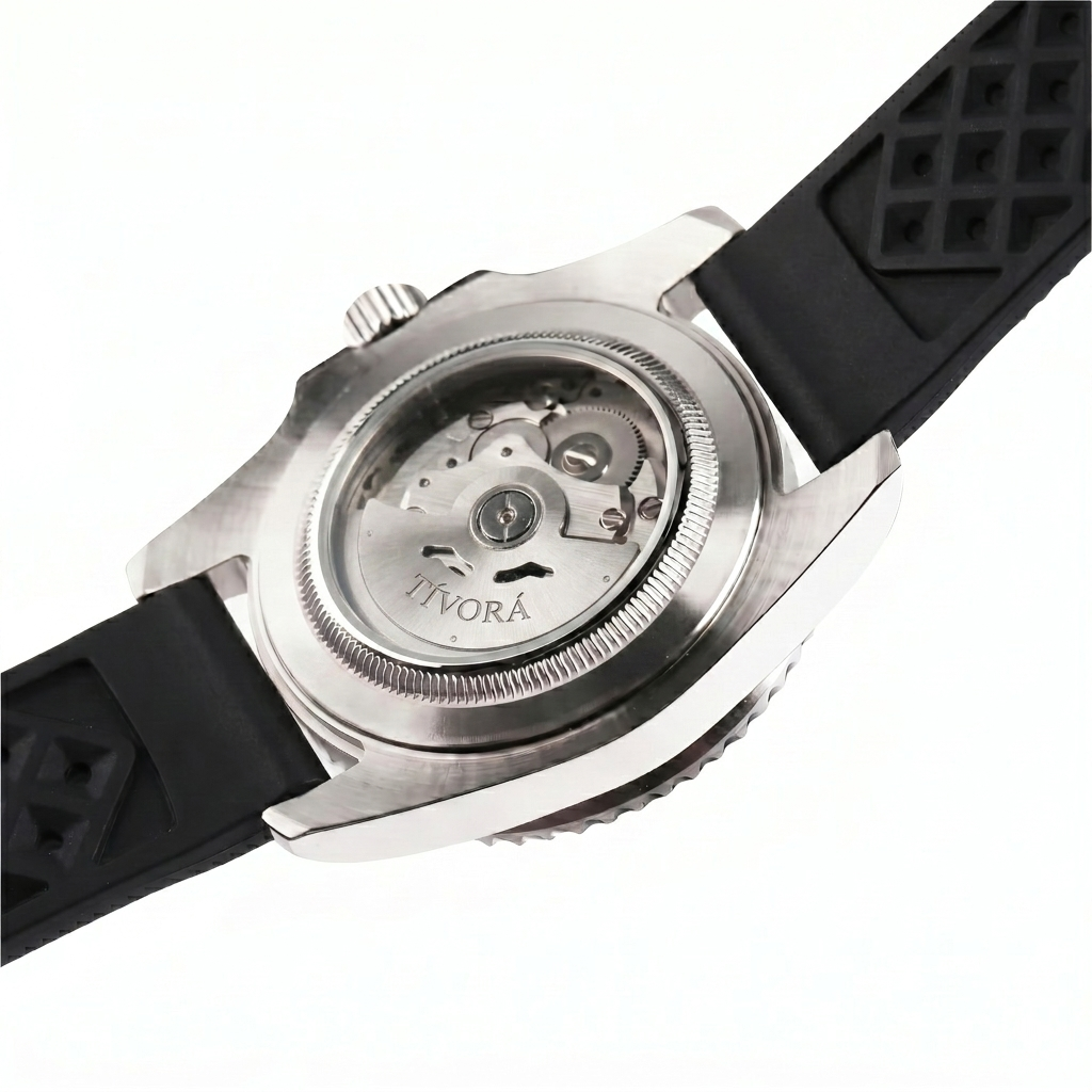 Vertex Argent Steel Yellow Dial Rubber