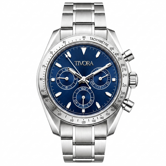 Veyron Argent Steel Ocean Dial