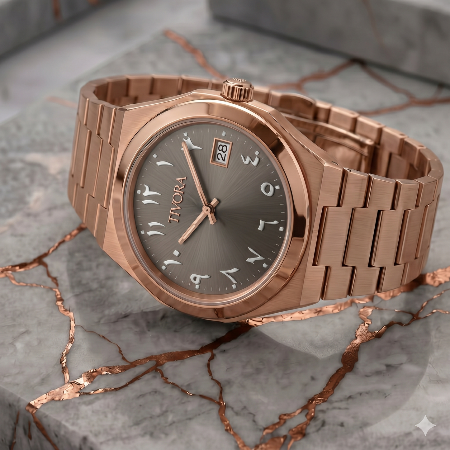 Élan Rose Steel Grey Dial
