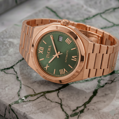 Élan Rose Steel Olive Dial