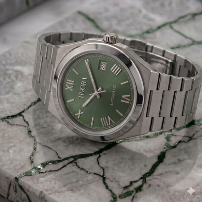 Élan Argent Steel Olive Dial