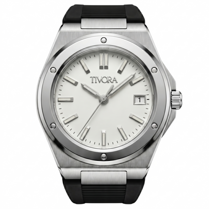 Vertex Argent Steel Frost Dial Rubber