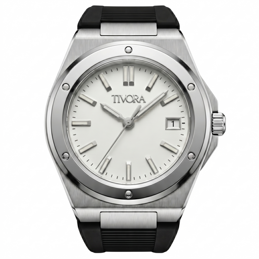 Vertex Argent Steel Frost Dial Rubber
