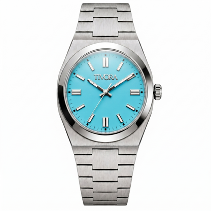 Échelon Argent Steel Azure Dial