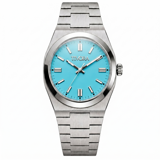 Échelon Argent Steel Azure Dial