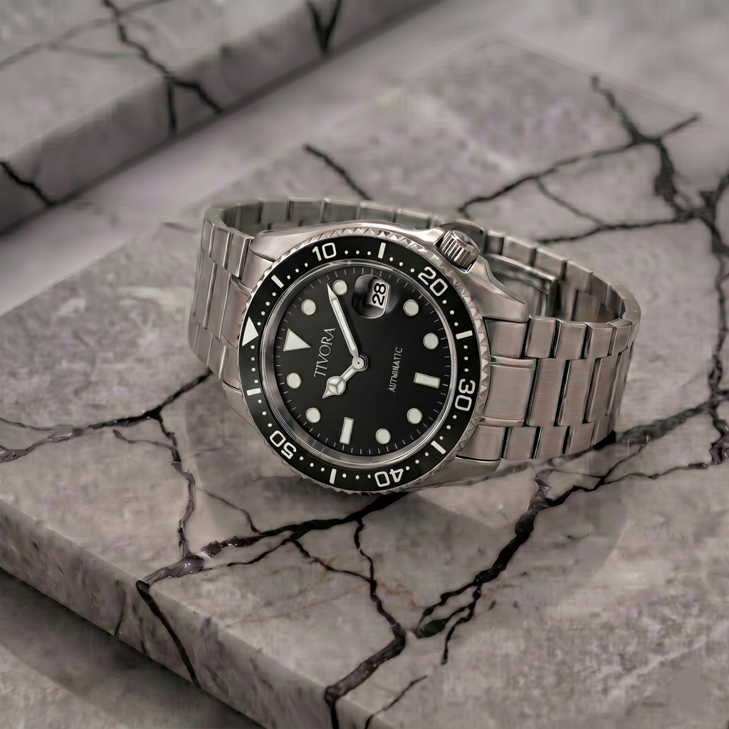 EQUINOX Argent Steel Diver Dial
