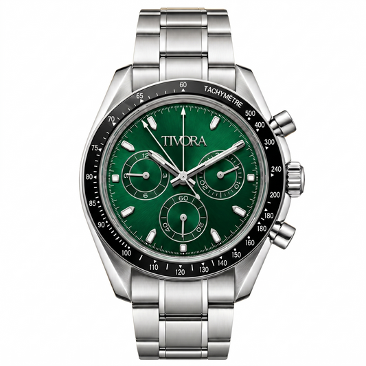 Veyron Argent Steel Irish Emerald Dial