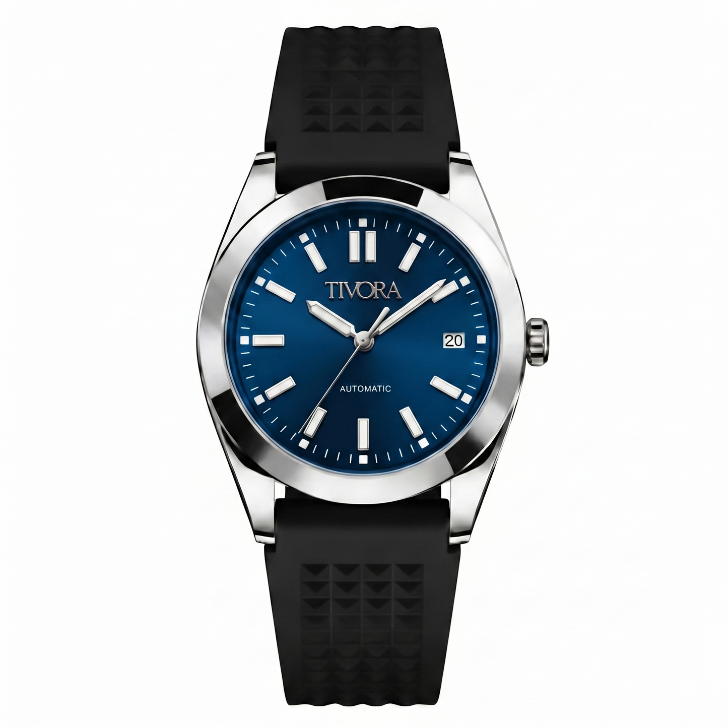 Marinex Argent Steel Deep Azure Dial Rubber